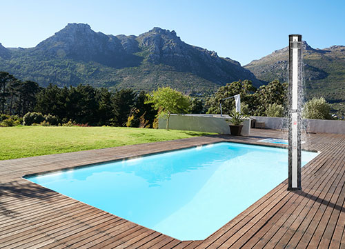 Как установить и снять солнечный душ объемом 18 л